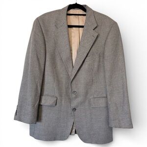 Vintage Chaps by Ralph Lauren Houndstooth Blazer 42R Silk Wool Blend Y2K Canada